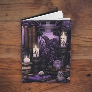 Gothic Grimoires: Enigmatic Spellbinding Lined Journal, Apothecary Occult Notebook, Dark Fantasy Witch Journal, Hardcover Gothic Journal