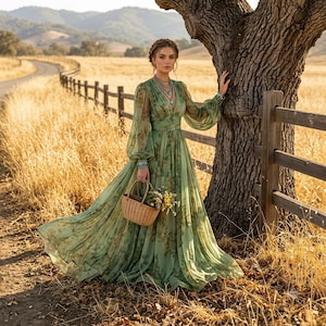Green Patchwork Dress