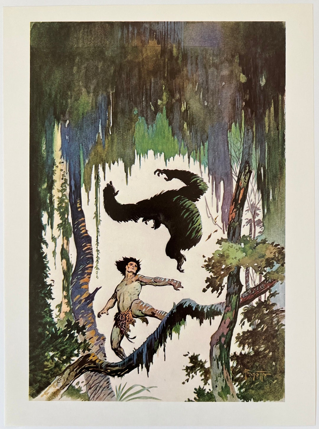 Frank Frazetta Jungle Tales of Tarzan Fantasy Art 1977 - Etsy