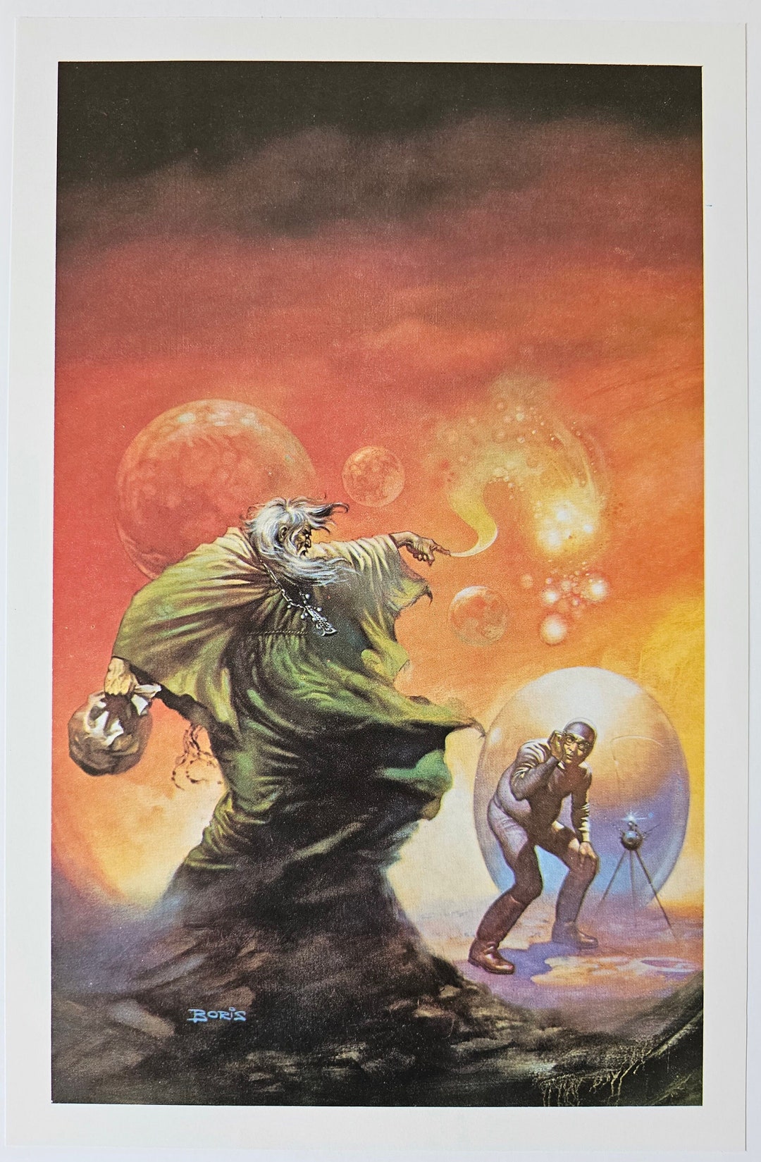 Boris Vallejo Fantasy Art Sorceror 1978 Vintage Book Print - Etsy