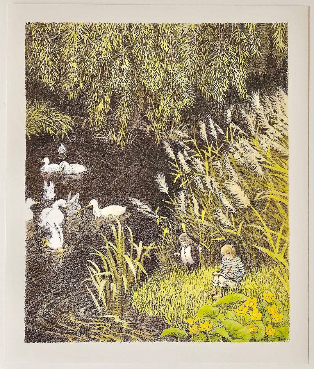 Wind in the Willows Print by Inga Moore Mole and Ratty - Etsy