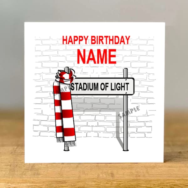 Sunderland Birthday Card Etsy UK