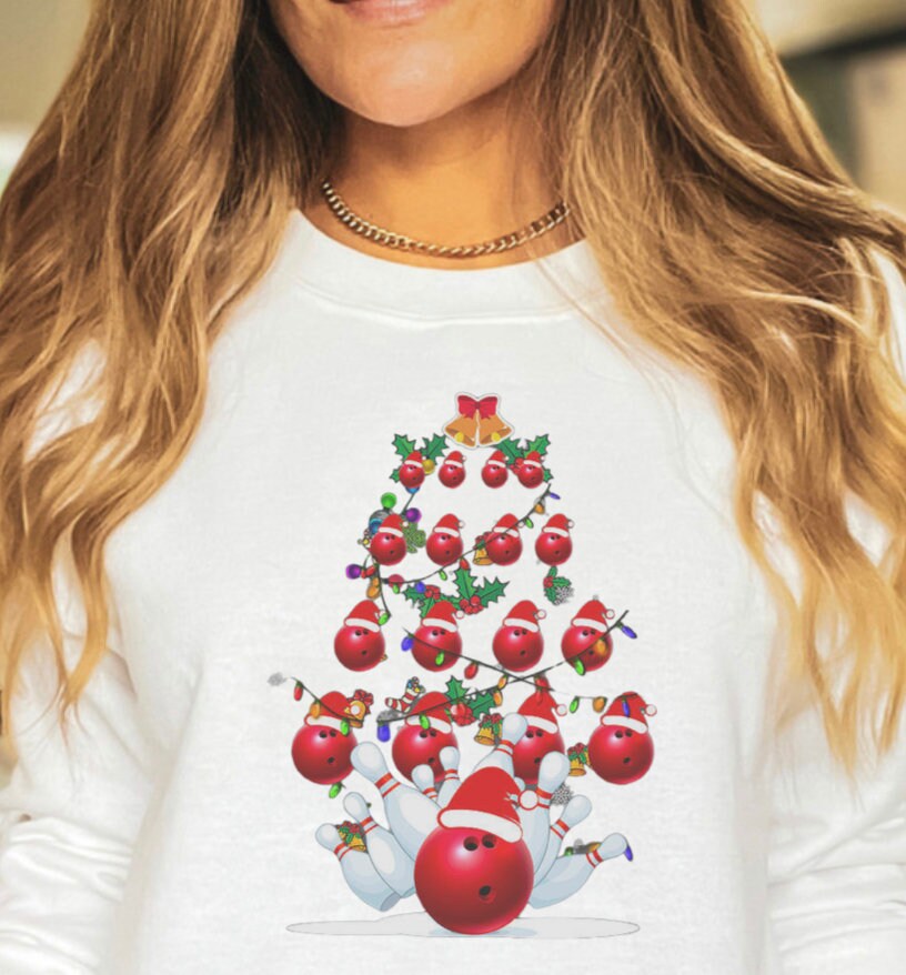 Christmas bowling sweatshirt