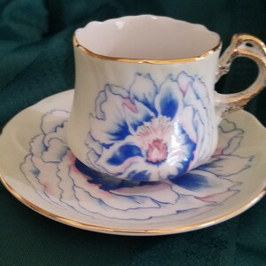 H T KyoTo En Demitasse Cup and Saucer