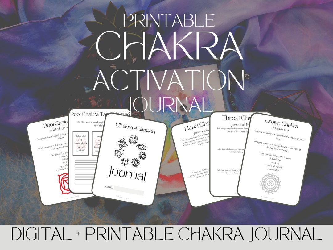 Chakra Activation Journal PDF Printable Download. Tarot, Energy ...