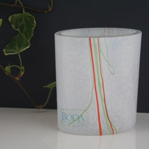 Bertil Vallien Kosta Boda Vase: Rainbow Series Art Glass