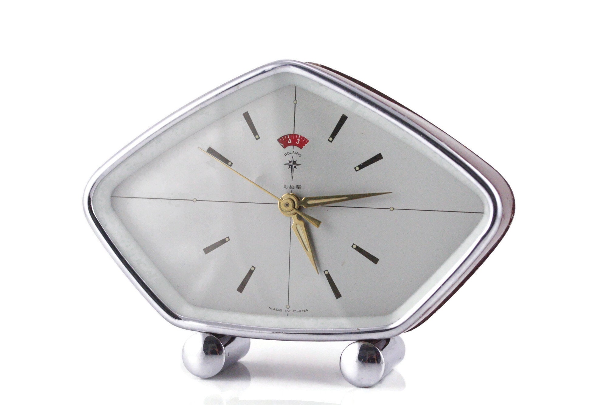 Polaris Clock Diamond Shaped Chinese Mechanical Alarm Clock Etsy
