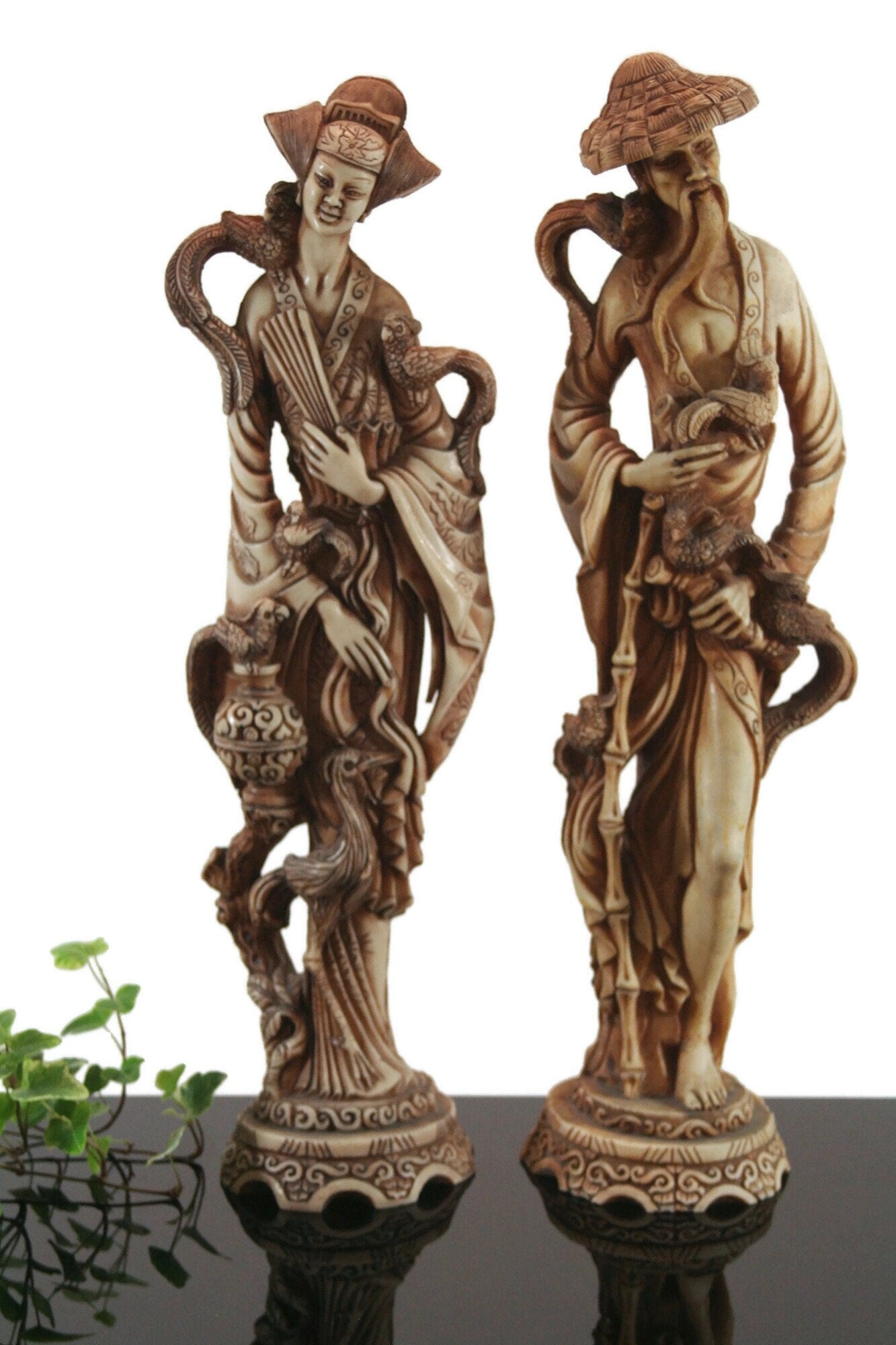 Faux Ivory Statues - Etsy