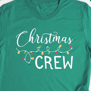 Christmas Crew Shirt, Holiday Lights, Family Matching Tee