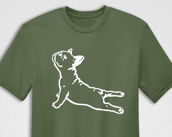 French Bulldog Shirt, Cute Dog T-Shirt, Funny Yoga Dog Tee, Funny Namaste Shirt, Dog Lovers Gift, French Bulldog Mom Shirt