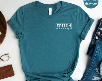 Pocketsize Speech Therapy Shirt, ASL Shirt, Speech Therapist, Slp Shirt, Speech Pathologist, Speech Language