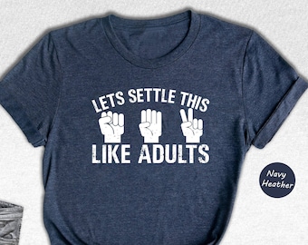 Rock Paper Scissors T-Shirt, Humorous Gamer Tee