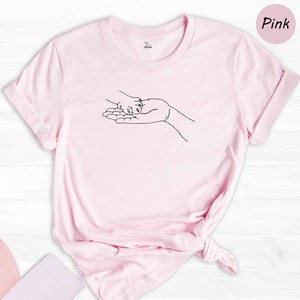 Lovely Paw And Hand T-Shirt, Dog Owner Shirt, Gift For Dog Lover, Aesthetic Dog And Human T-Shirt, Gift For Vet image 1