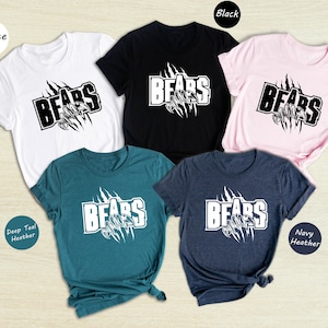 Team Mascot Shirt, Bears Team Mascot Shirt, Bears Team Spirit Shirt, Bears Fan Tee, Bears School Shirt, Bears School Spirit