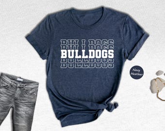 Bulldogs Team Spirit Shirt, Mascot Fan Tee