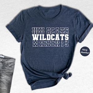 Wildcats Team Mascot Shirt, School Spirit Tee