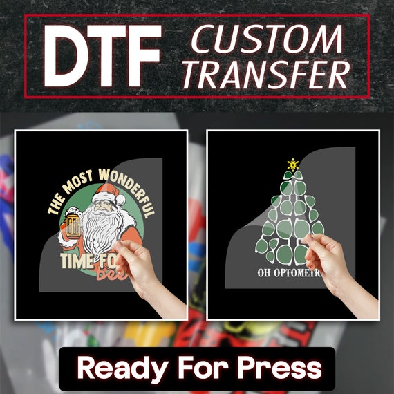 Custom DTF Transfer, Full Color Heat Transfer, Wholesale Dtf Print, Bulk  Dtf Transfer, Ready To Press, Custom Heat Trans