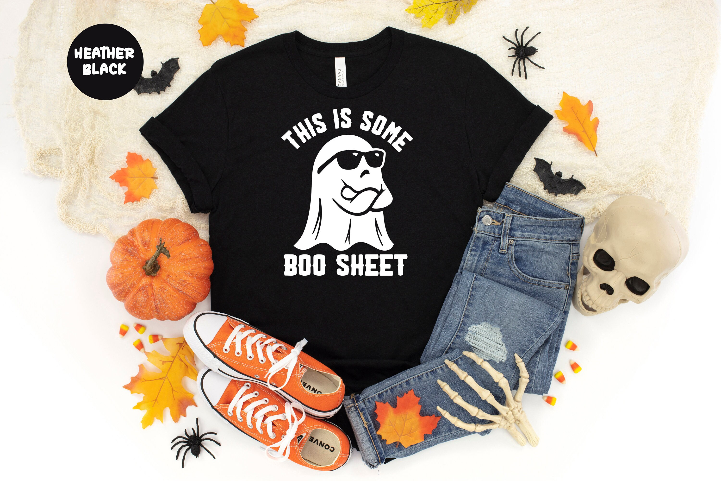 Discover This Is Some Boo Sheet T-Shirt, Funny Ghost Tee, Halloween Vibes Shirt