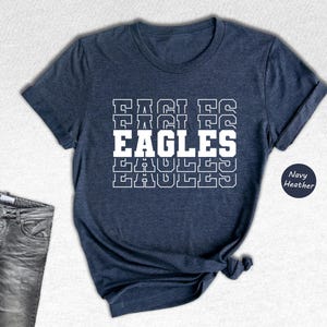 Team Mascot Shirt, Eagles Team Shirt, Eagles Football Shirt, Eagles Fan Shirt, Eagles School Shirt, Eagles School Spirit, Eagle Mascot Shirt