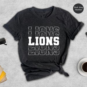 Team Mascot Shirt, Lions Team Shirt, Lions Team Spirit Shirt, Lions Fan Shirt, Lions School Shirt, Lionss School Spirit