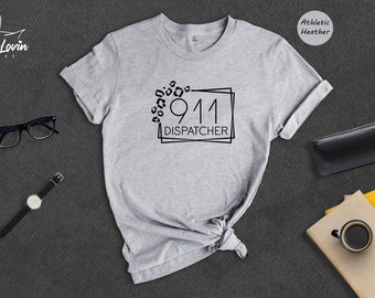 Leopard 911 Dispatcher Shirt, Emergency Tee, Dispatcher Appreciation Tee, Dispatcher Gift, First Responders T-shirt