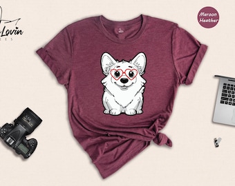 Funny Corgi Valentine Shirt, Dog Lover Gift