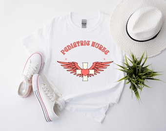Pediatric Nurse Pride Graphic Tee, Nurse Life Shirt