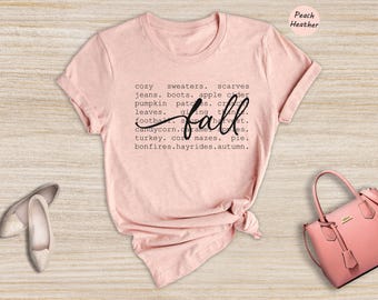 Hello Fall T-Shirt, Women's Autumn Graphic Tee