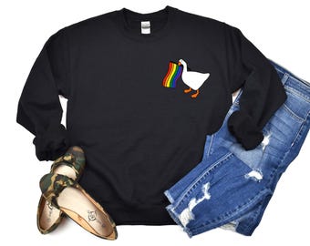 Rainbow Goose LGBTQ Pride Hoodie