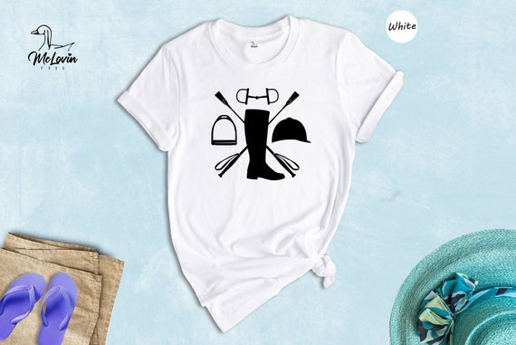 Equestrian T-Shirt, Horse Lover Gift, Horseback Riding Tee