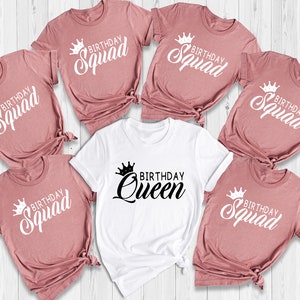 Birthday Queen T-Shirt, Birthday Squad Matching Shirts, Birthday Queen Gifts, Birthday Party Shirts, Girls Party Shirts