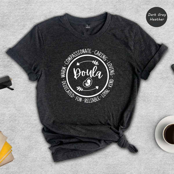 Doula T-Shirt, Compassionate Circle Design, Midwife Gift