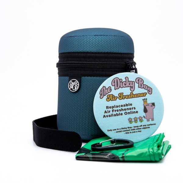 Dicky Bag-Neoskin Material: Ein Hands Free, Odor Proof, Dog Poo Taschenhalter das Original und das BESTE handgefertigt in Großbritannien