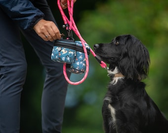 Award winning non-spill, instant access treat bag, the key to affective dog training