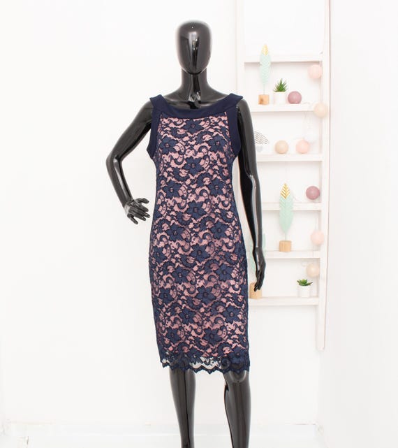 chinese dress ladies Joseph Ribkoff Signature | Stretch Lace Trumpet Dress main image 0