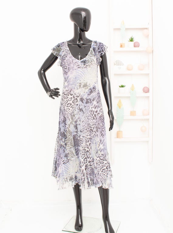 open lace back dress Tiered Chiffon Cocktail Dress - Komarov Clothing Official Site