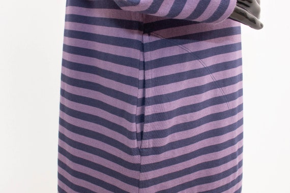 GUDRUN SJODEN Dress Blue Purple Striped Organic C… - image 8