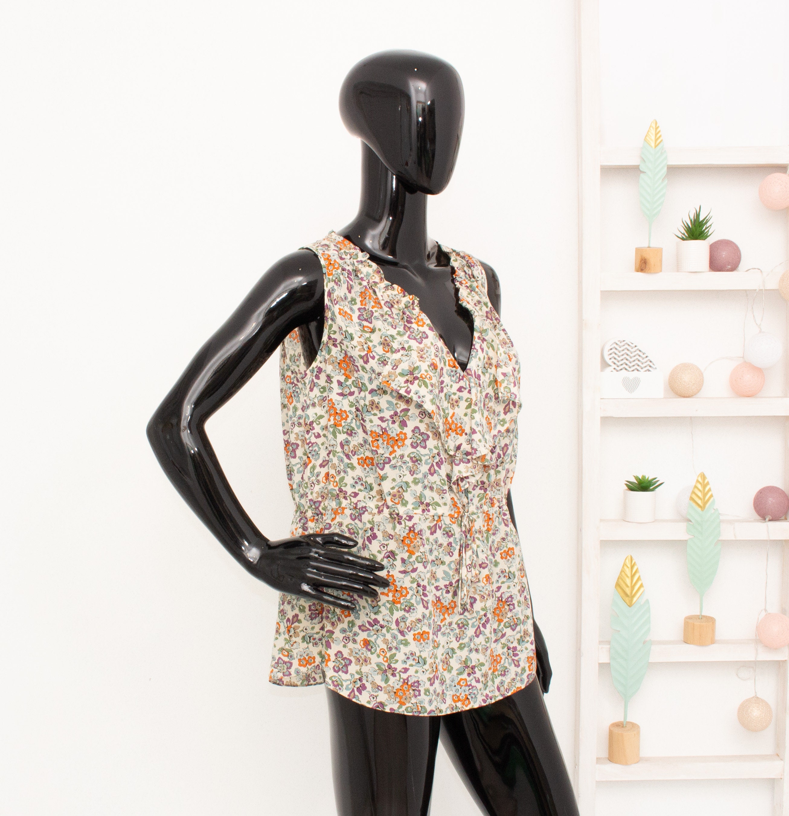 rebecca taylor silk ruffle top