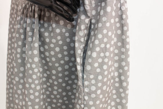 GUDRUN SJODEN Dress Grey Polka Dots Organic Cotto… - image 7