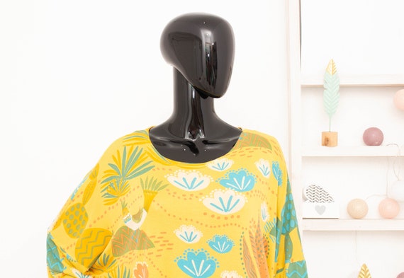 Gudrun Sjoden Dress Yellow Cactus Jersey Stretch … - image 3