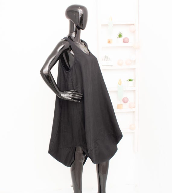black silk a line dress Black / 4 USA main image 0