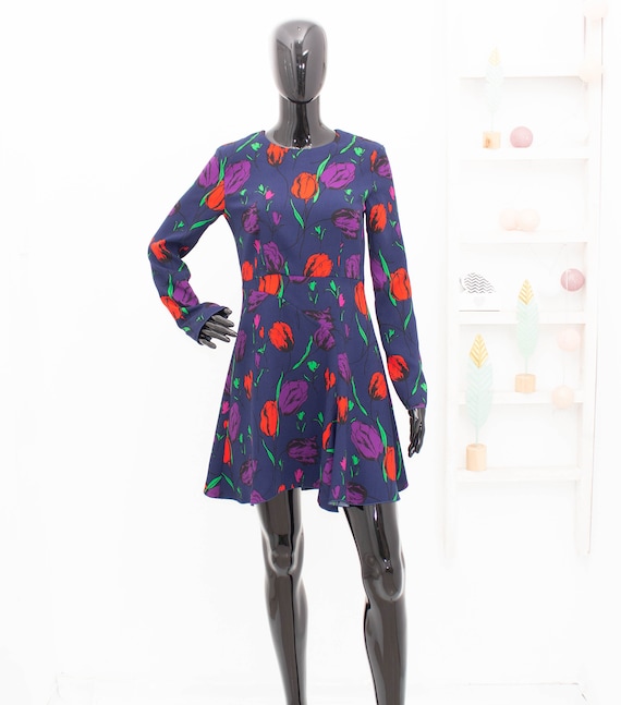 Dress Tulip Fit Flare SPORTMAX CODE Dress Blue Red Max Mara