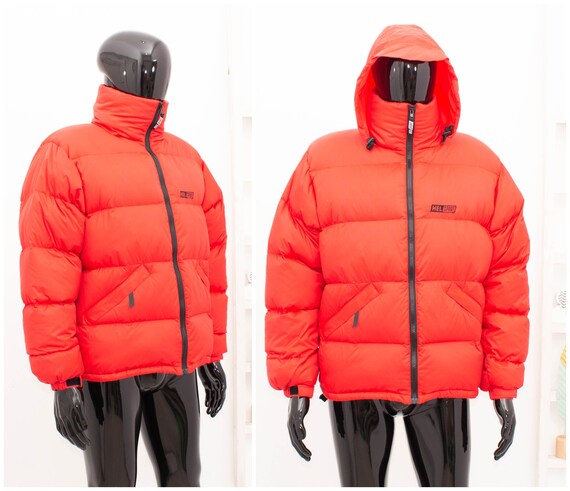 Helsport Down Jacket Men s Red Winter Puffer Hooded Vintage