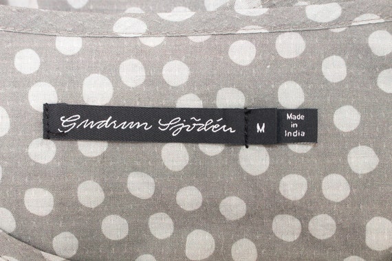 GUDRUN SJODEN Dress Grey Polka Dots Organic Cotto… - image 10