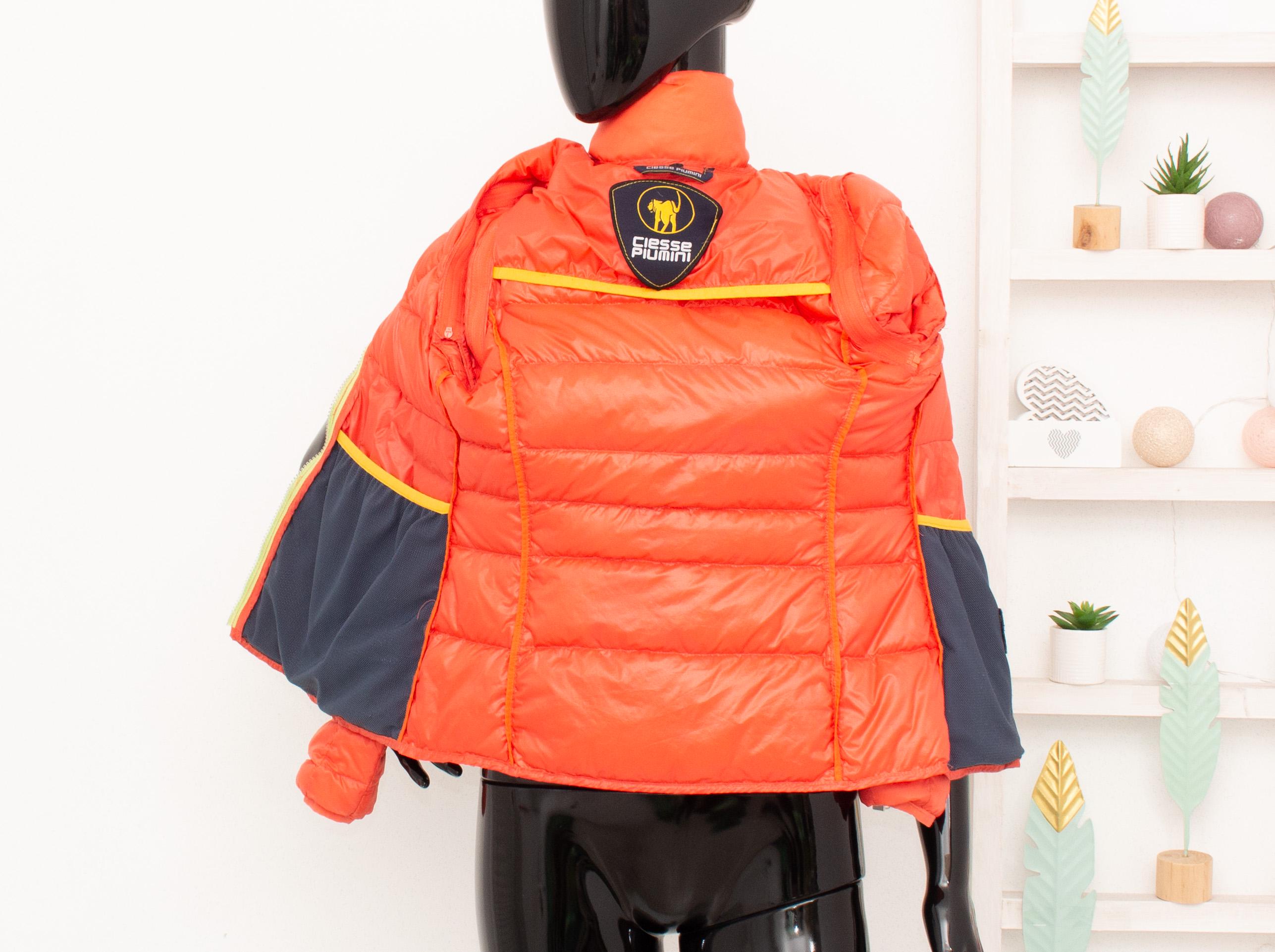CIESSE PIUMINI Down Jacket Convertible Puffer Removable Sleeves 