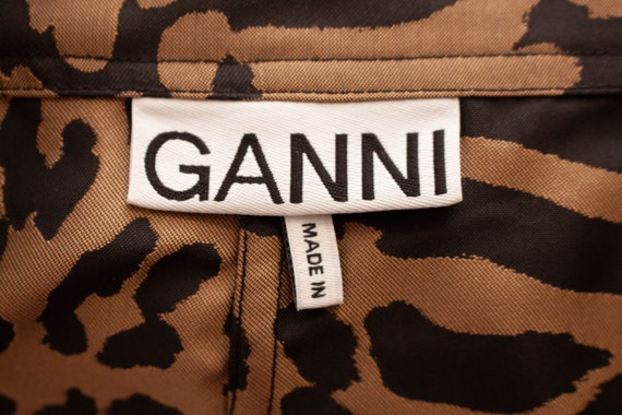 Leopard Mini Skirt by GANNI Animal Print Jacquard… - image 8