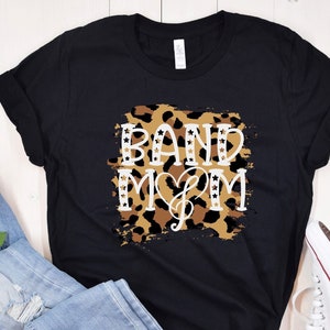 Band Mom Shirt, Marching Band, Clarinet Oboe Bassoon Saxophone Trumpet Trombone Mom, Animal Print Band Mom, Band Concerts