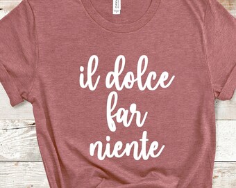 T-SHIRT DOLCE FAR NIENTE BIANCO