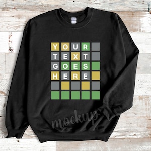 Custom Personalized Wordle Sweatshirt, Wordle Lover Gift, Design Your Own Wordle, Wordle Mom Wordle Dad Gift