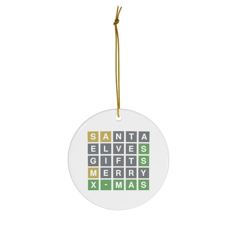 Wordle Christmas Ornament Wordle Lovers Christmas Gift Etsy
